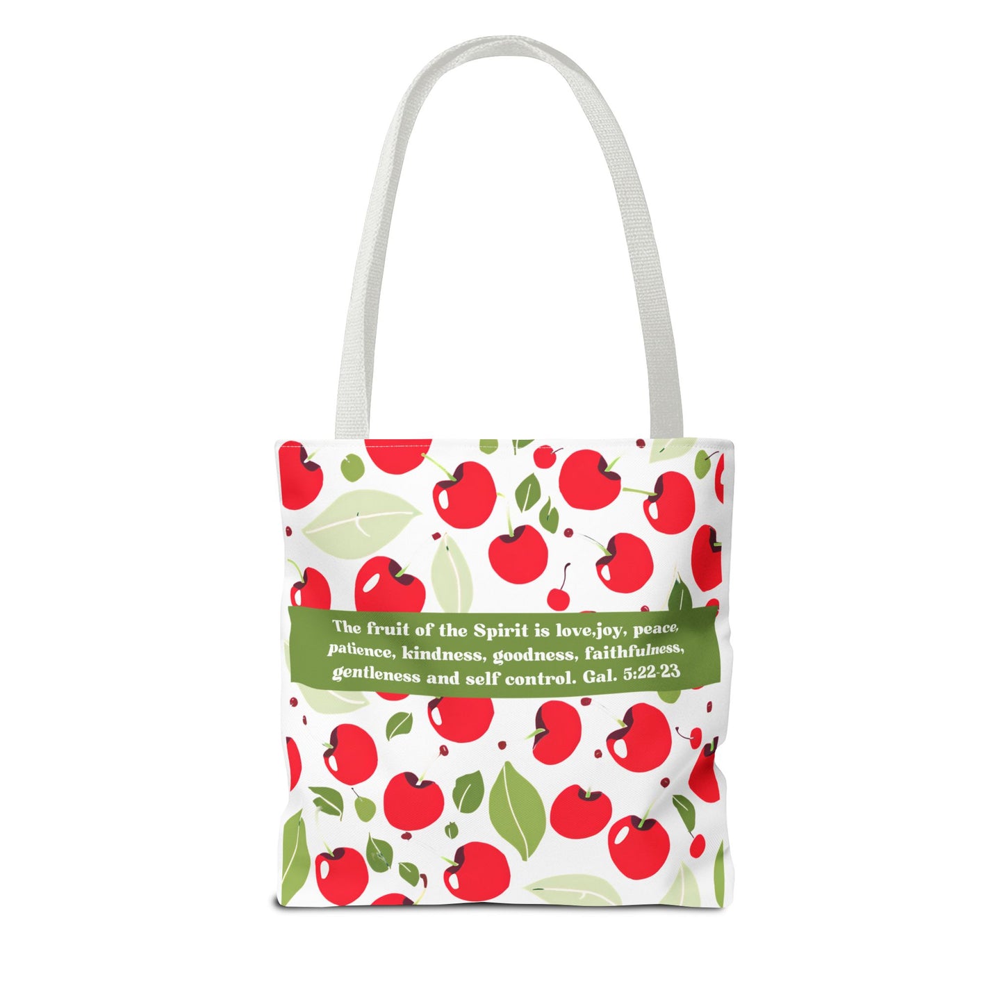 Cherry Blossom Tote Bag, Fruit of the Spirit Bag, Faith and Style, Faith & Cherry Trend, Galatians 5:22-23