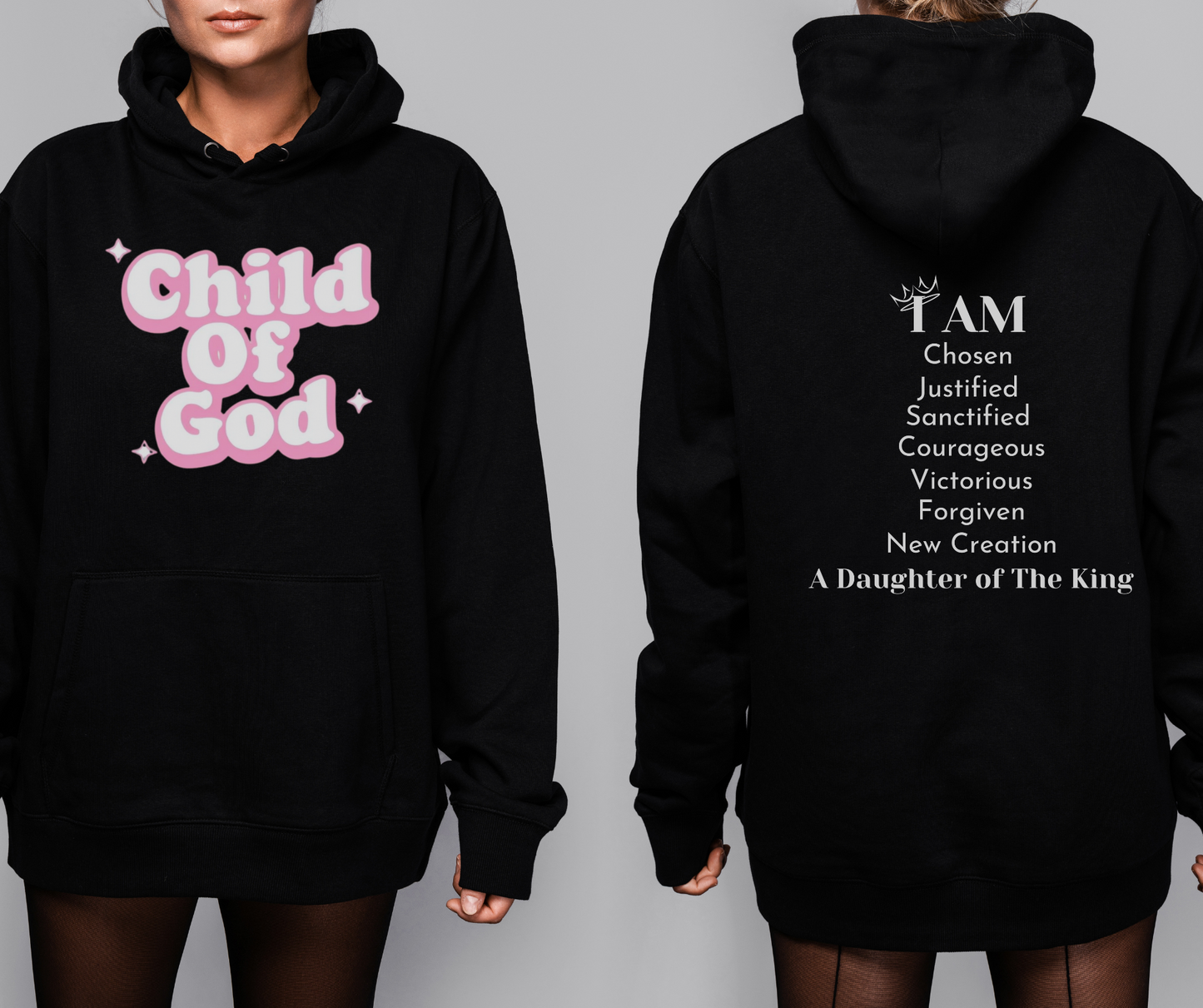 Child of God Sweatshirt, Faith-Inspired Fashion, Faith and Style, Daughter of The King Sweatshirt, Gifts for Her, Religious Apparel, Christian Apparel, Christian Sweatshirt, Identity Sweatshirt