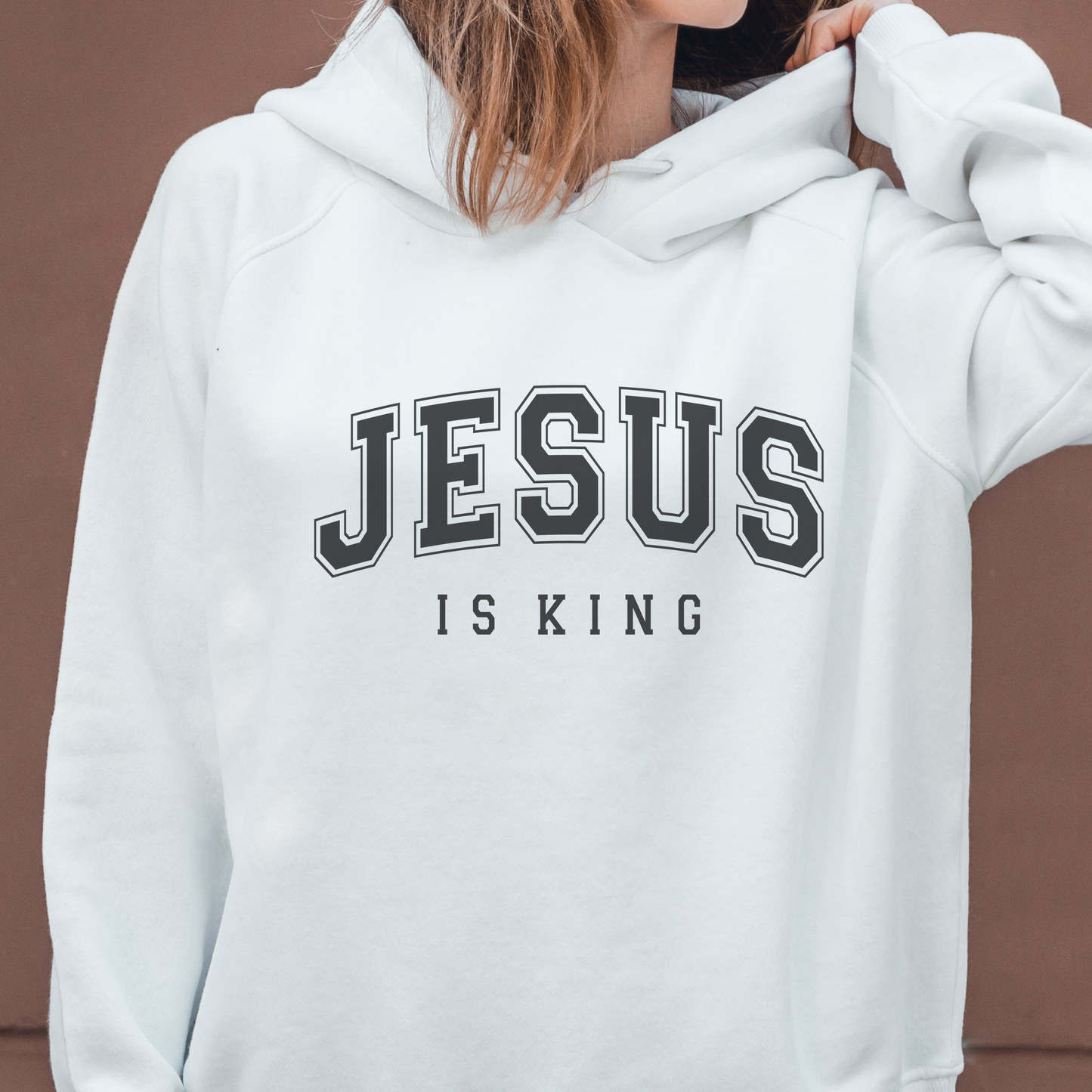 Jesus is King Unisex Hoodie, Christian Sweatshirt, Christian Gift, Faith and Style, Faith Sweatshirt, Christian Apparel