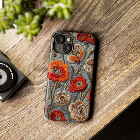 Floral Fall Phone Cases, Phone Case, Protective Cover, Autumn Colors, Rugged Shell, Beautiful Floral Design, Floral Phone Case